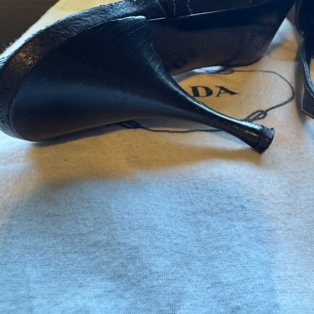 Prada Black Slingback Pumps - Picture 5 of 6